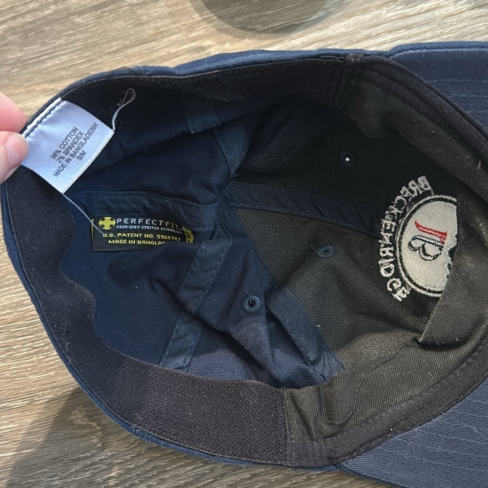 Vintage Breckenridge Ski Snowboard School Cap Baseball Hat Navy Blue Colorado - Picture 6 of 9